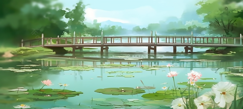 桥面风景手绘插画,插画/手绘图,插画/手绘图库,插画/手绘图下载,插画/手绘